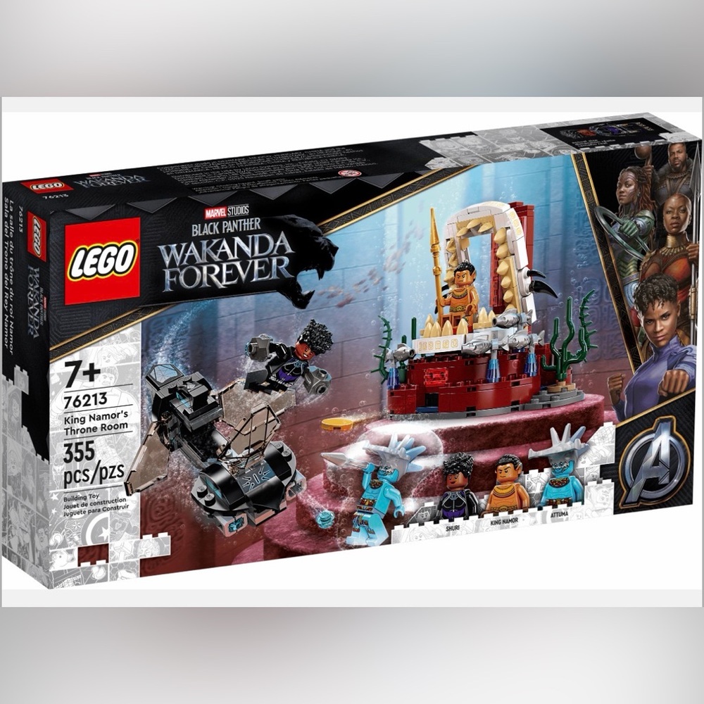 LEGO Wakanda King Namor’s Throne Room Set 76213 NWT